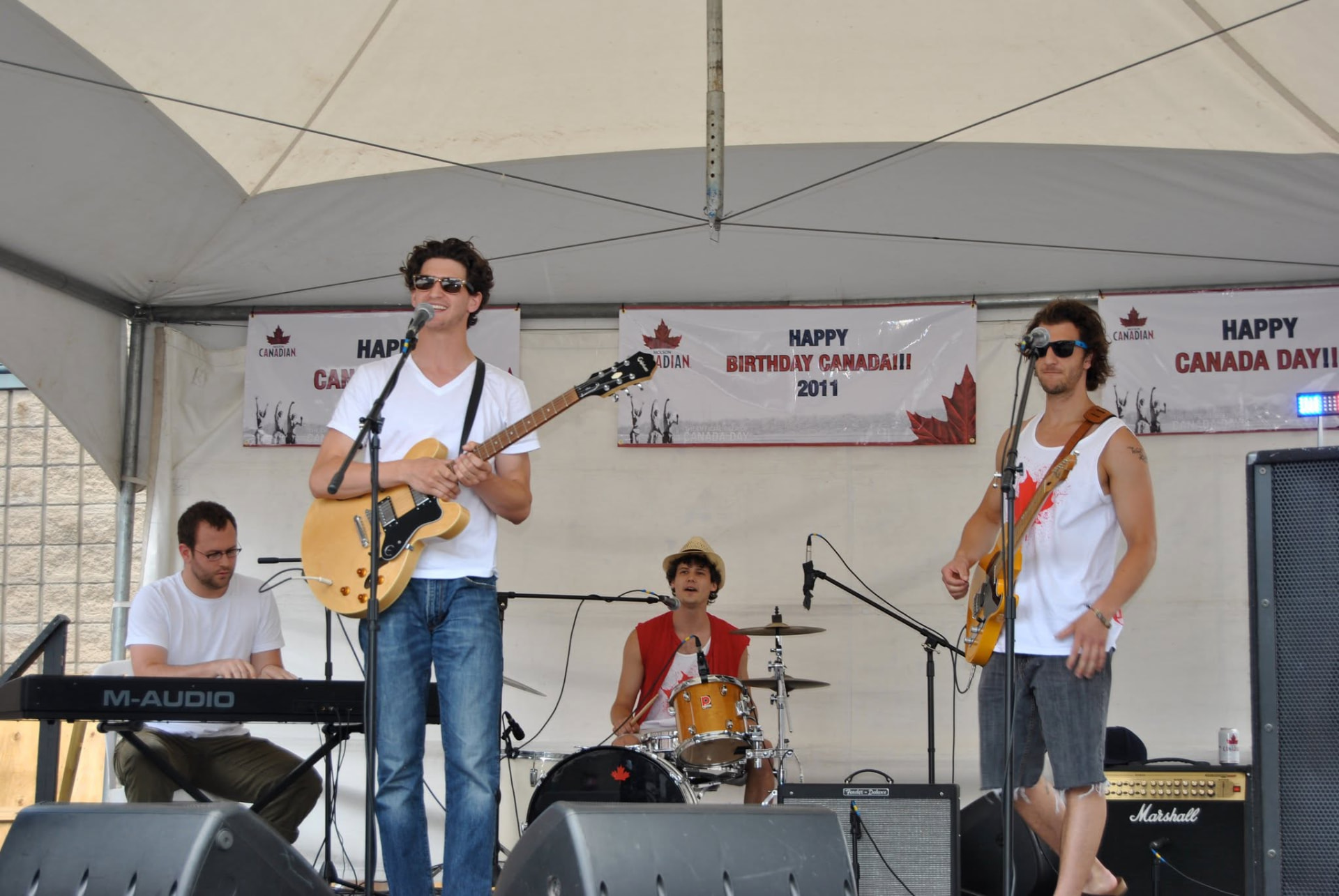 Playing an outdoor festival stage, 2011